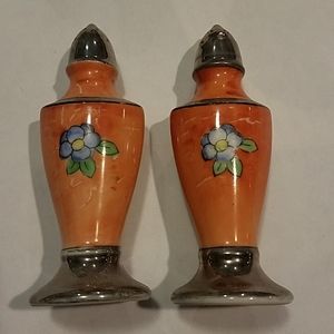 Hand Painted Vintage Japanese Salt & Pepper‎ Shakers